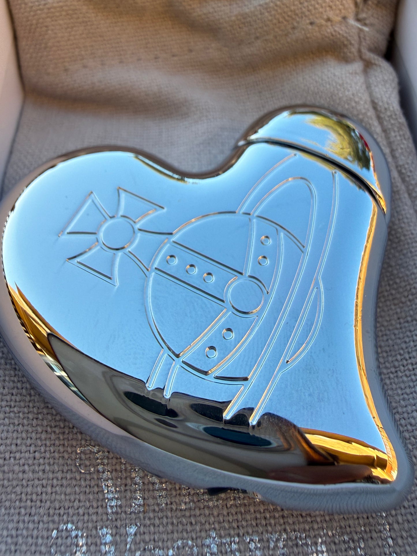 VW Heart Orb Lighters Pink Silver Gunmetal Colors