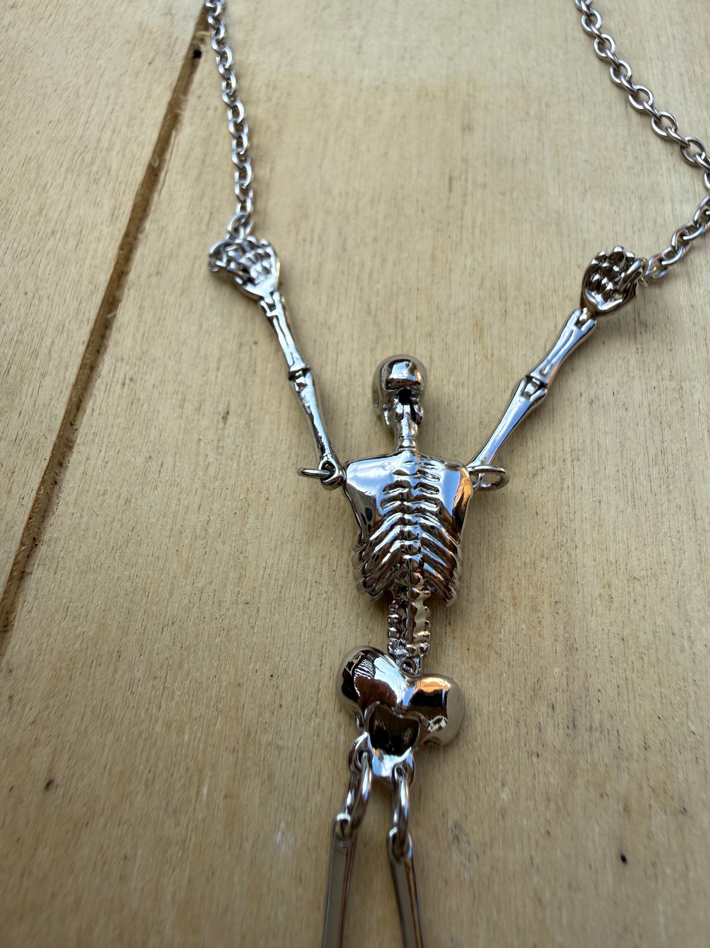 VW Skeleton Silver Necklace PRE-LOVED