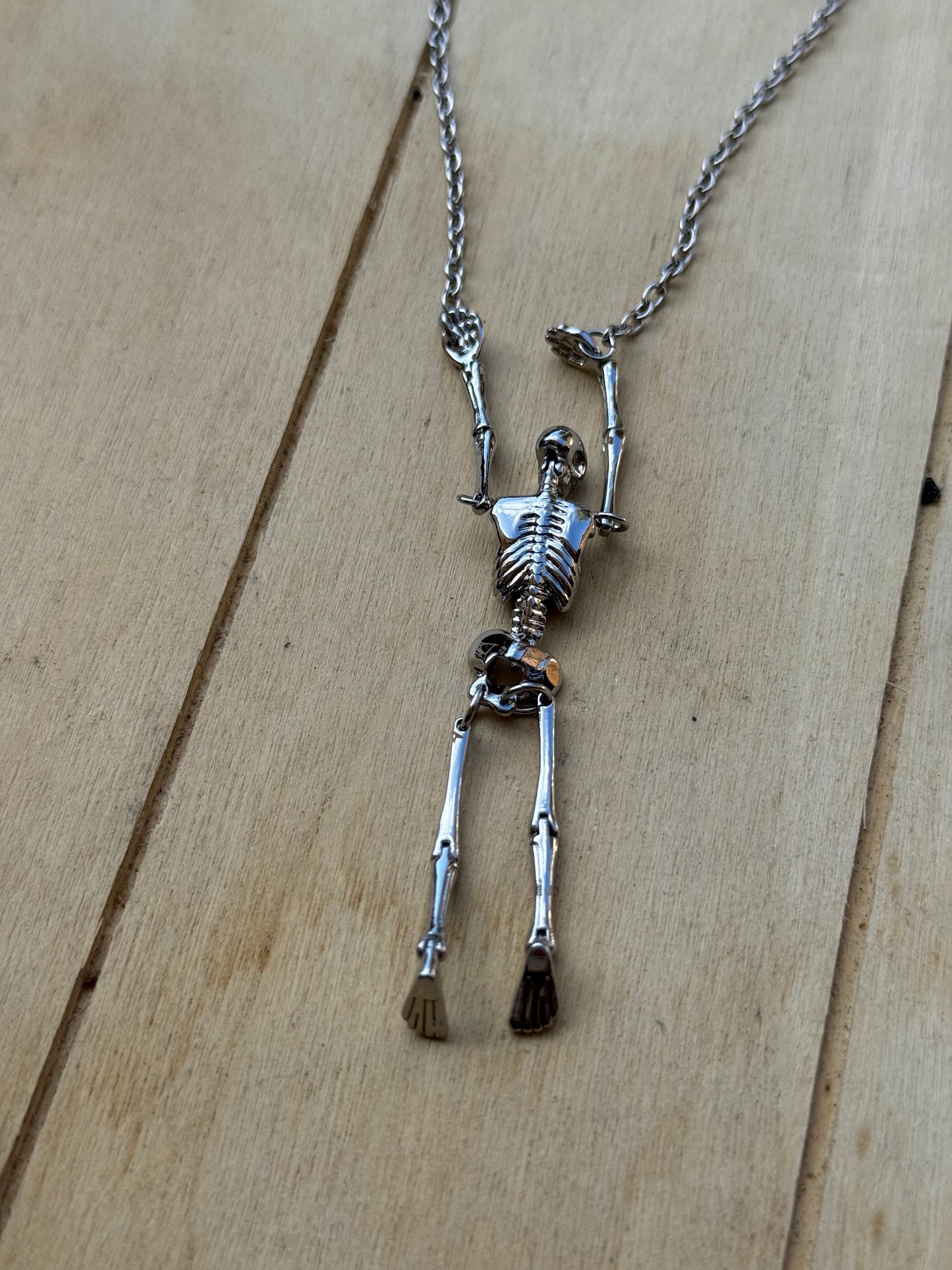 VW Skeleton Silver Necklace PRE-LOVED