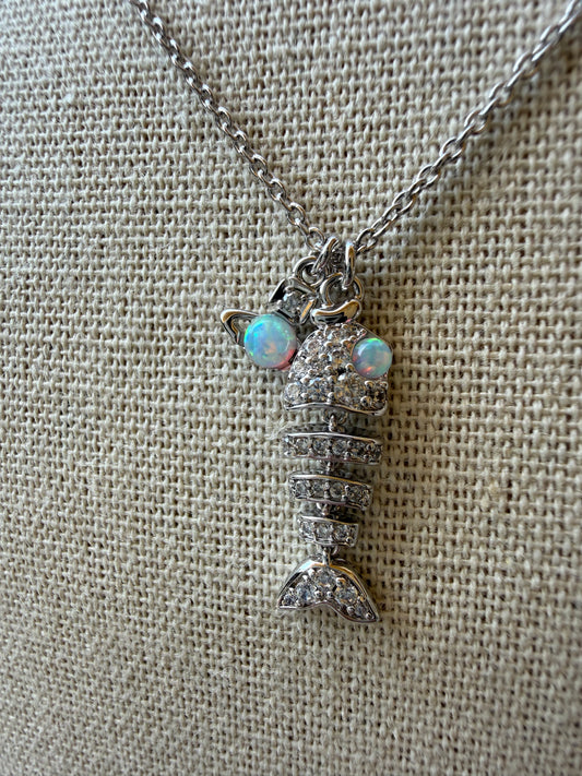 VW .925 Sterling Silver Lyall Fish Necklace PRE-LOVED