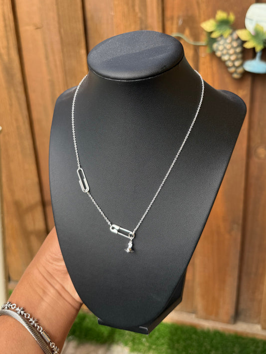 VW .925 Sterling Silver Necklace Safety Clip