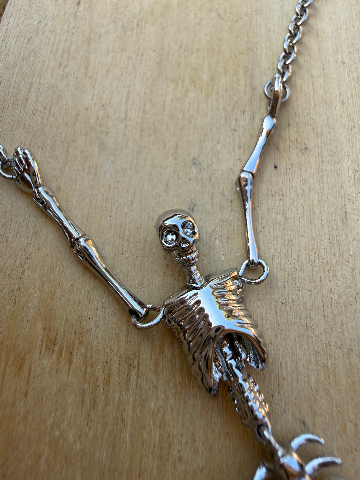 VW Skeleton Mermaid Silver Necklace PRE-LOVED