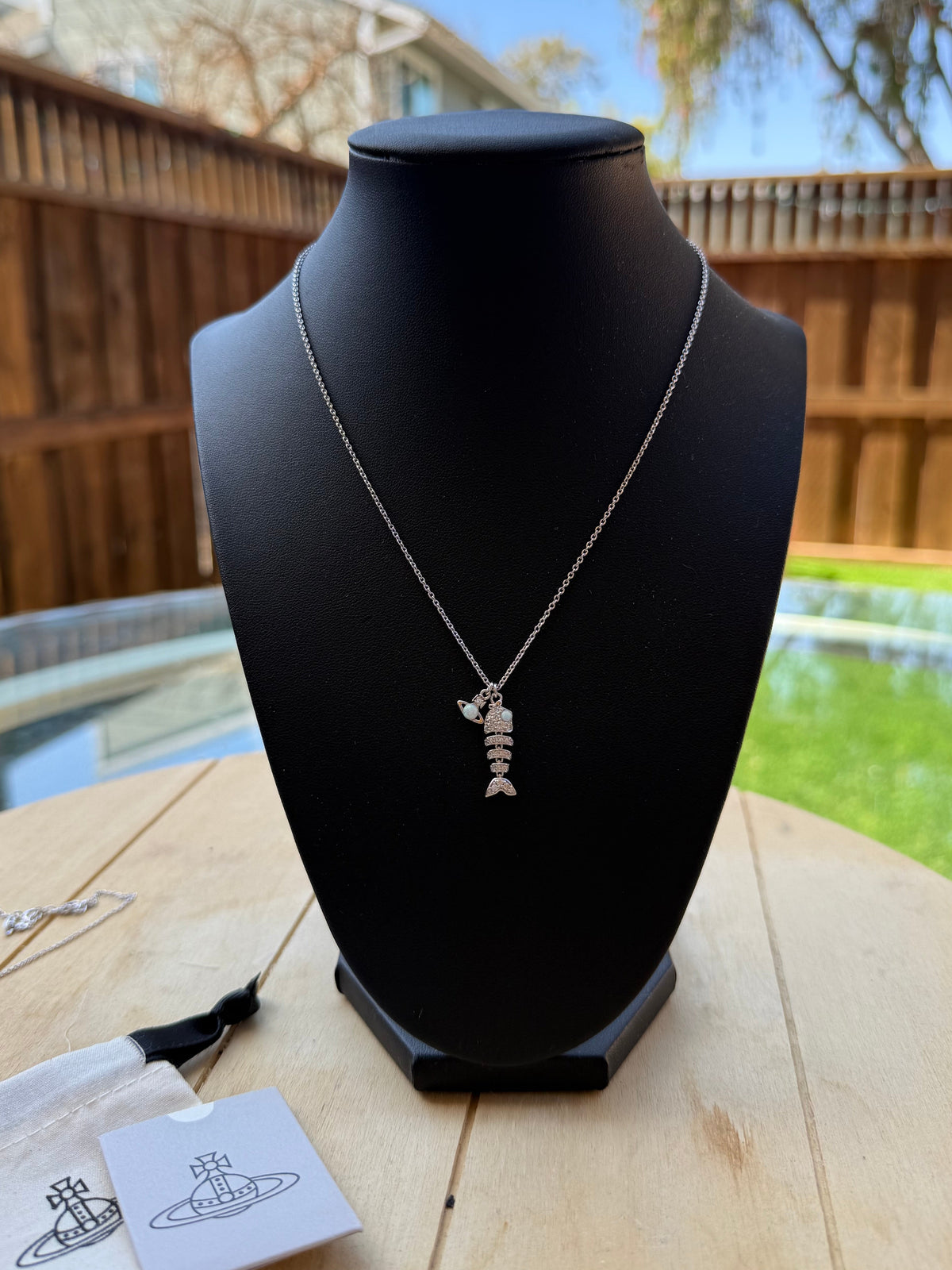 VW .925 Sterling Silver Lyall Fish Necklace PRE-LOVED