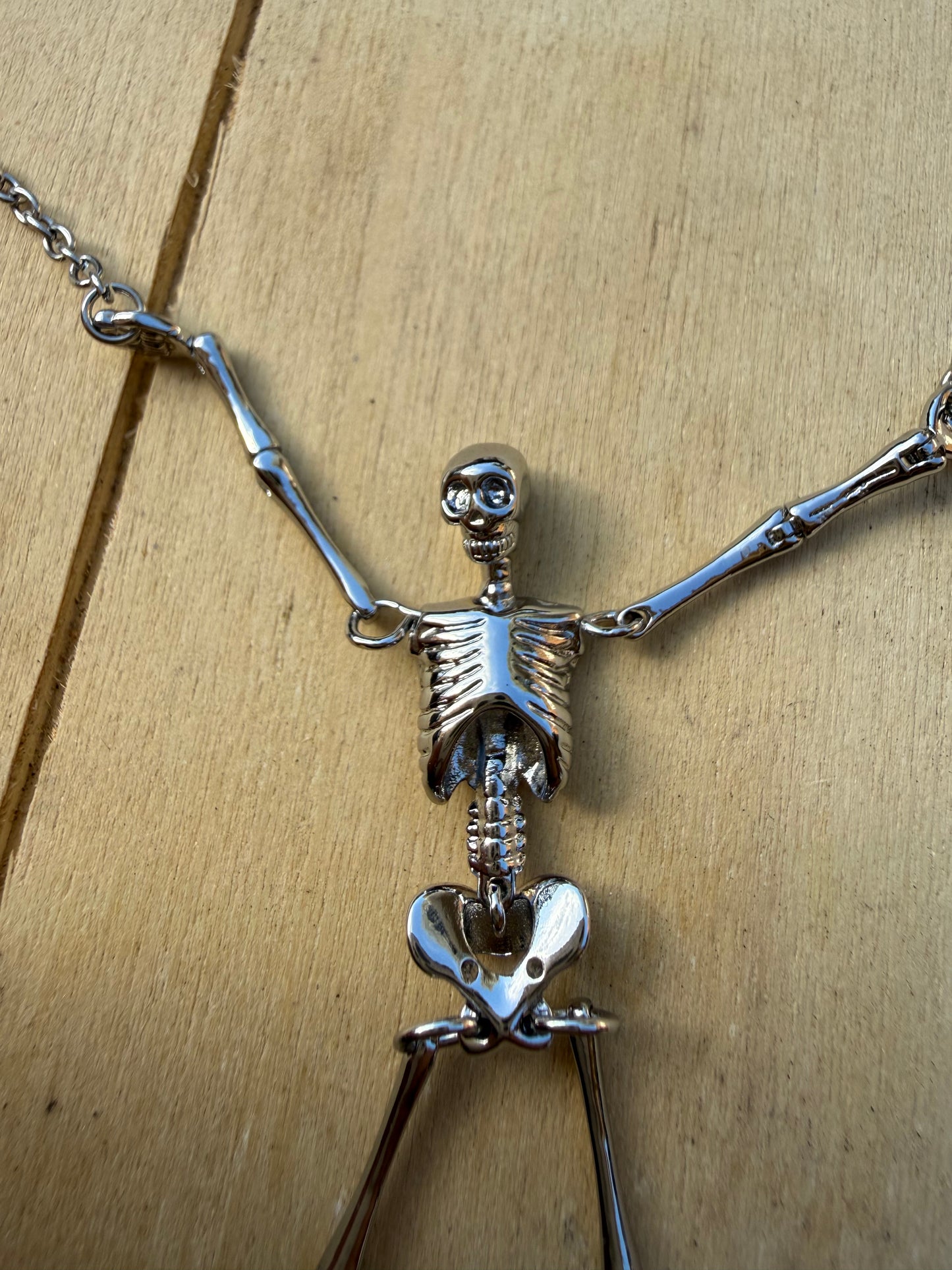 VW Skeleton Silver Necklace PRE-LOVED