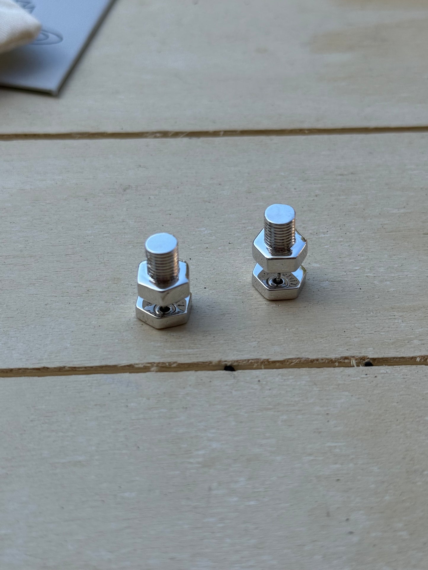 VW Silver Screw Stud Earrings 2025 Pre-owned