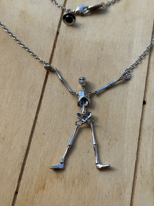 VW Skeleton Silver Necklace PRE-LOVED