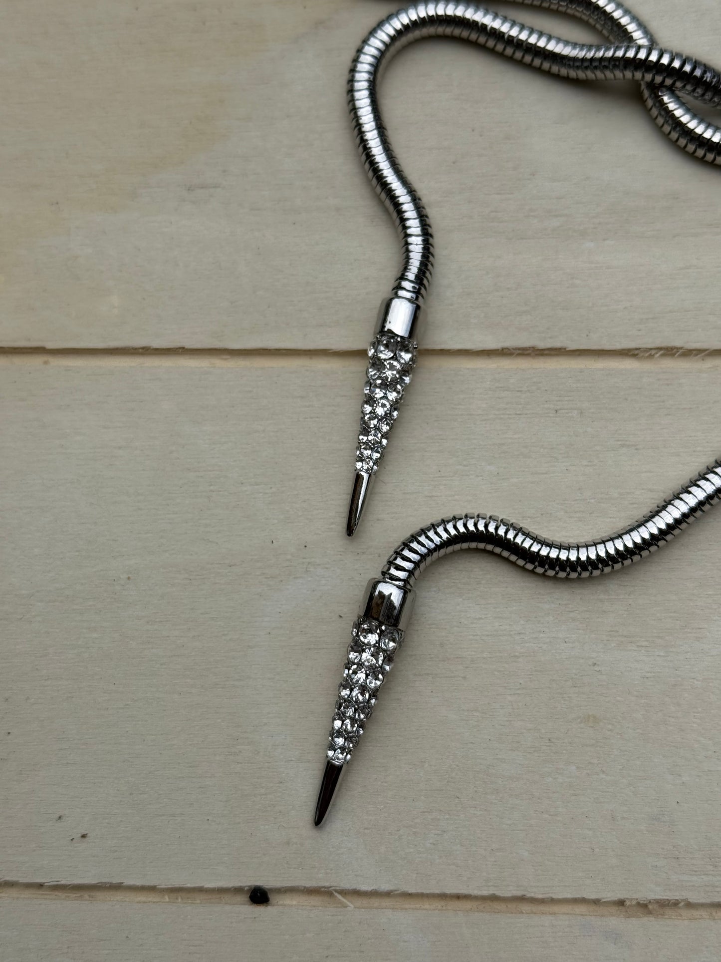 VW Platinum White Bolo Tie Pre-Loved No Box