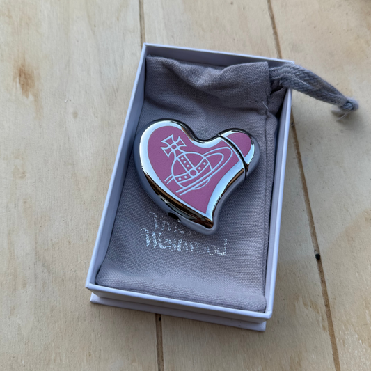 VW Heart Orb Pink Lighters Silver Limited Edition NEW